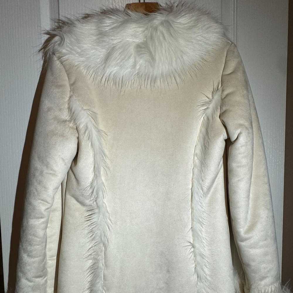 BEBE white faux fur coat - image 4