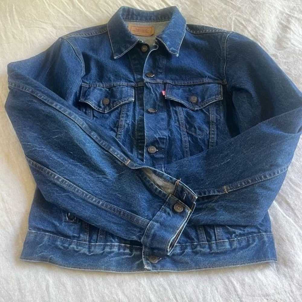 Vintage Levi’s original trucker jacket size 40L s… - image 2