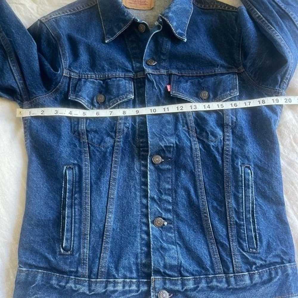 Vintage Levi’s original trucker jacket size 40L s… - image 7