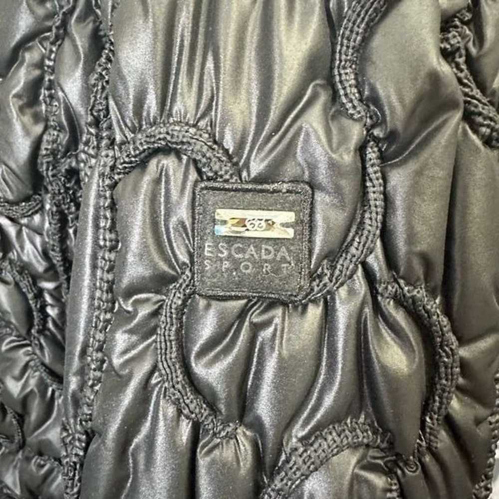 ESCADA Sport Womens Vintage Black Button Up Quilt… - image 4