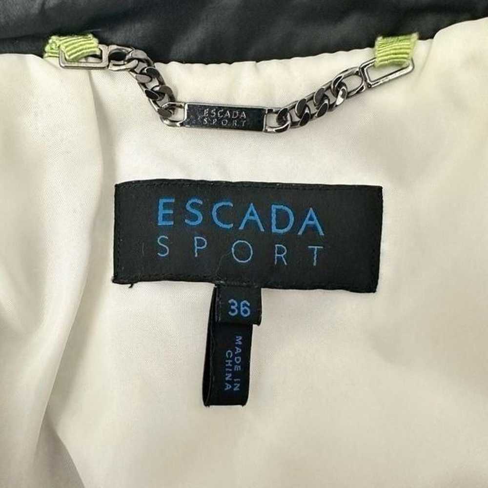 ESCADA Sport Womens Vintage Black Button Up Quilt… - image 7