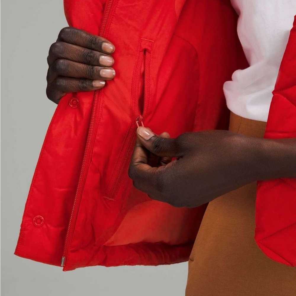 Lululemon Wunder Puff Cropped Vest Grenadine Red … - image 4