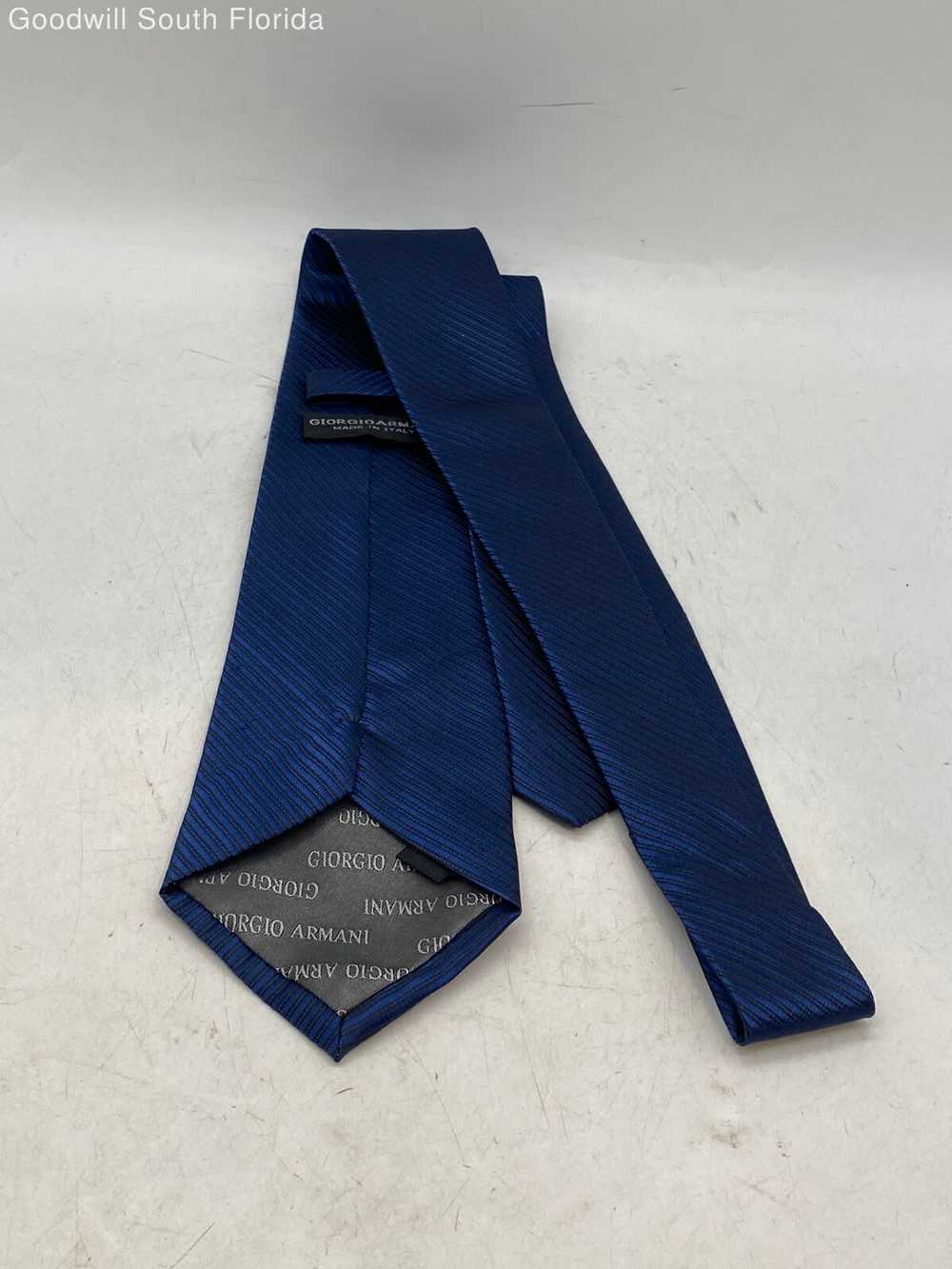 Authentic Giorgio Armani Mens Dark Blue Striped D… - image 3