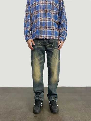 Japanese Brand × Jean × Streetwear Retro washed d… - image 1