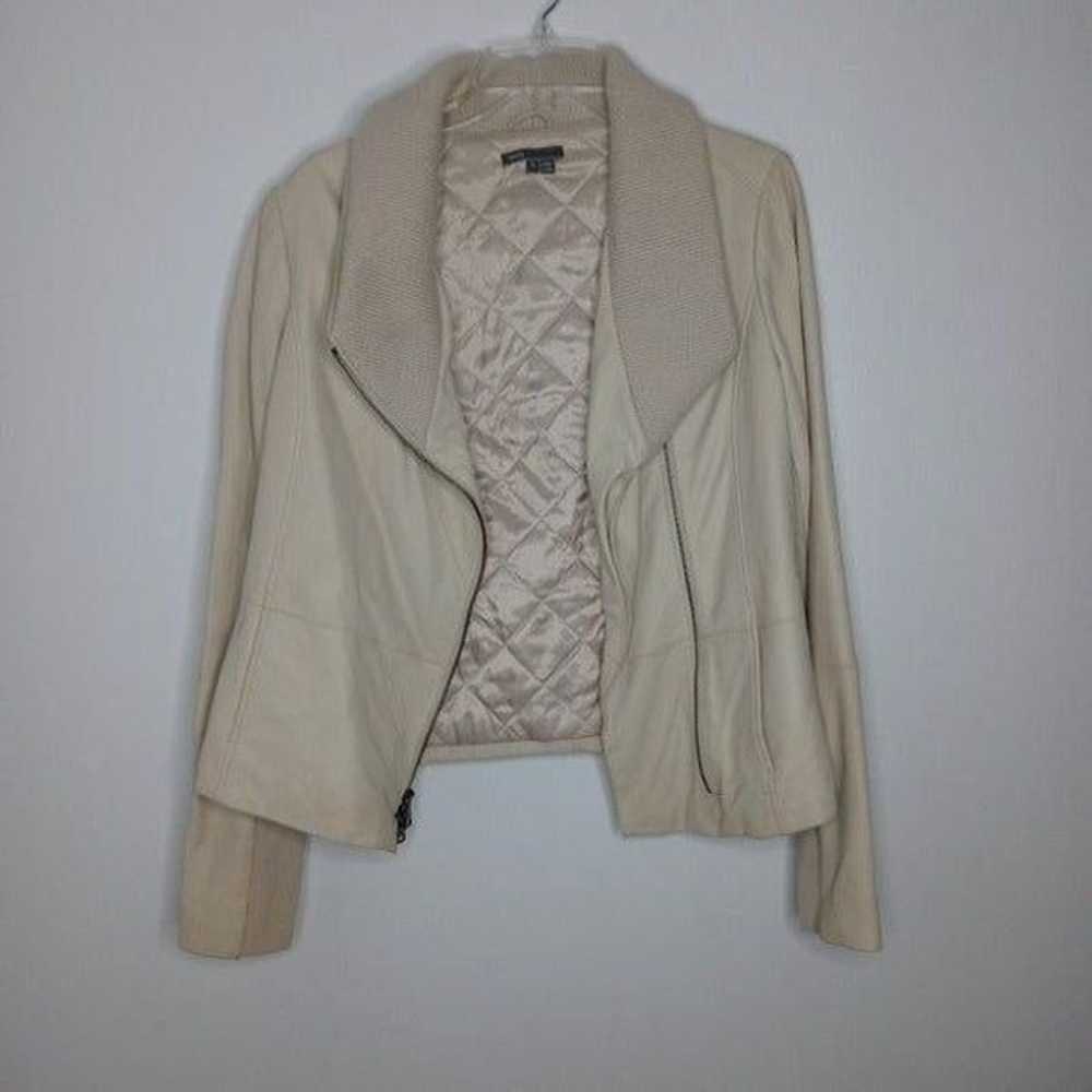 Vince goat leather cream jacket - image 1