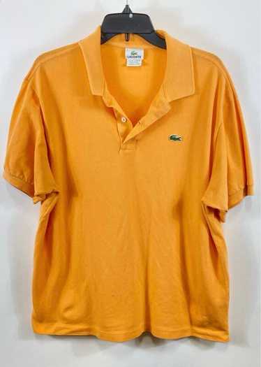 Lacoste Mens Orange Cotton Collared Short Sleeve … - image 1