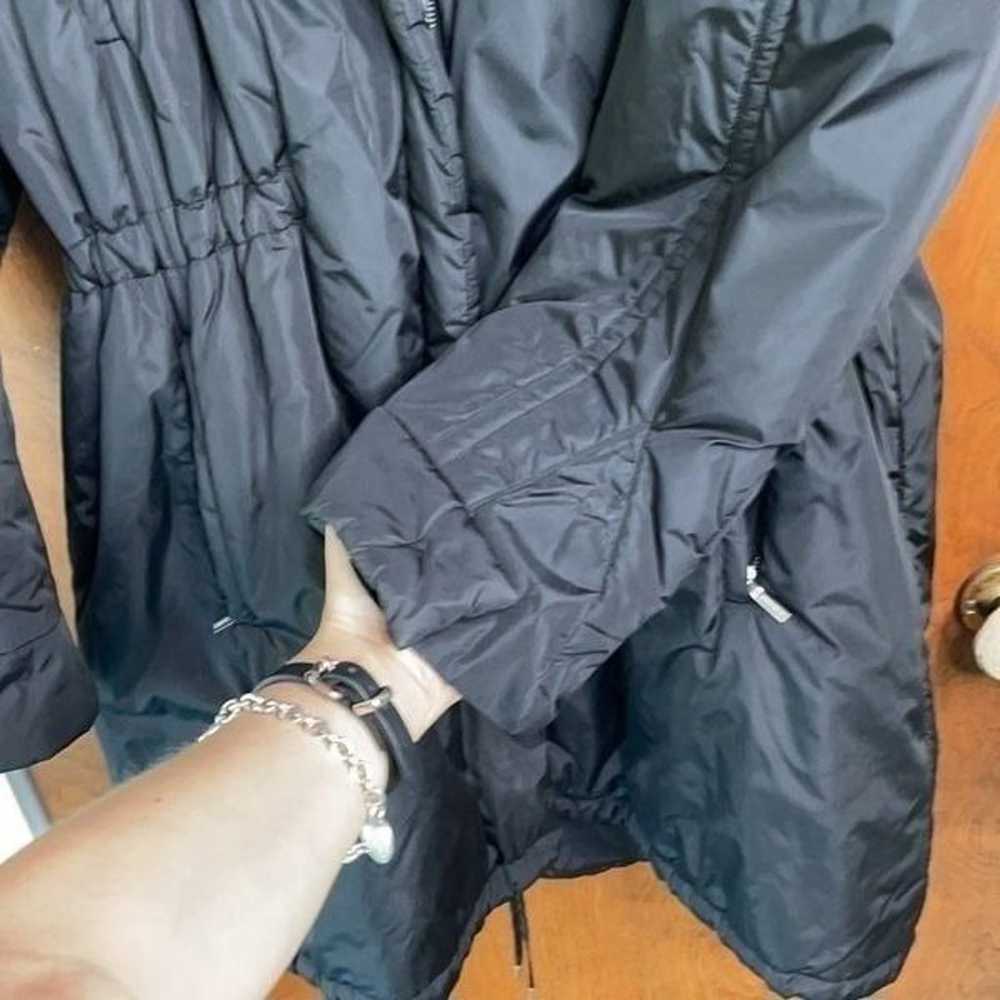 EUC Jil Sander Black Fur Lined Hood Puffer Jacket… - image 5