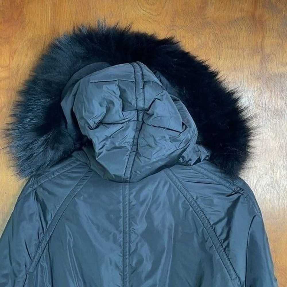 EUC Jil Sander Black Fur Lined Hood Puffer Jacket… - image 7