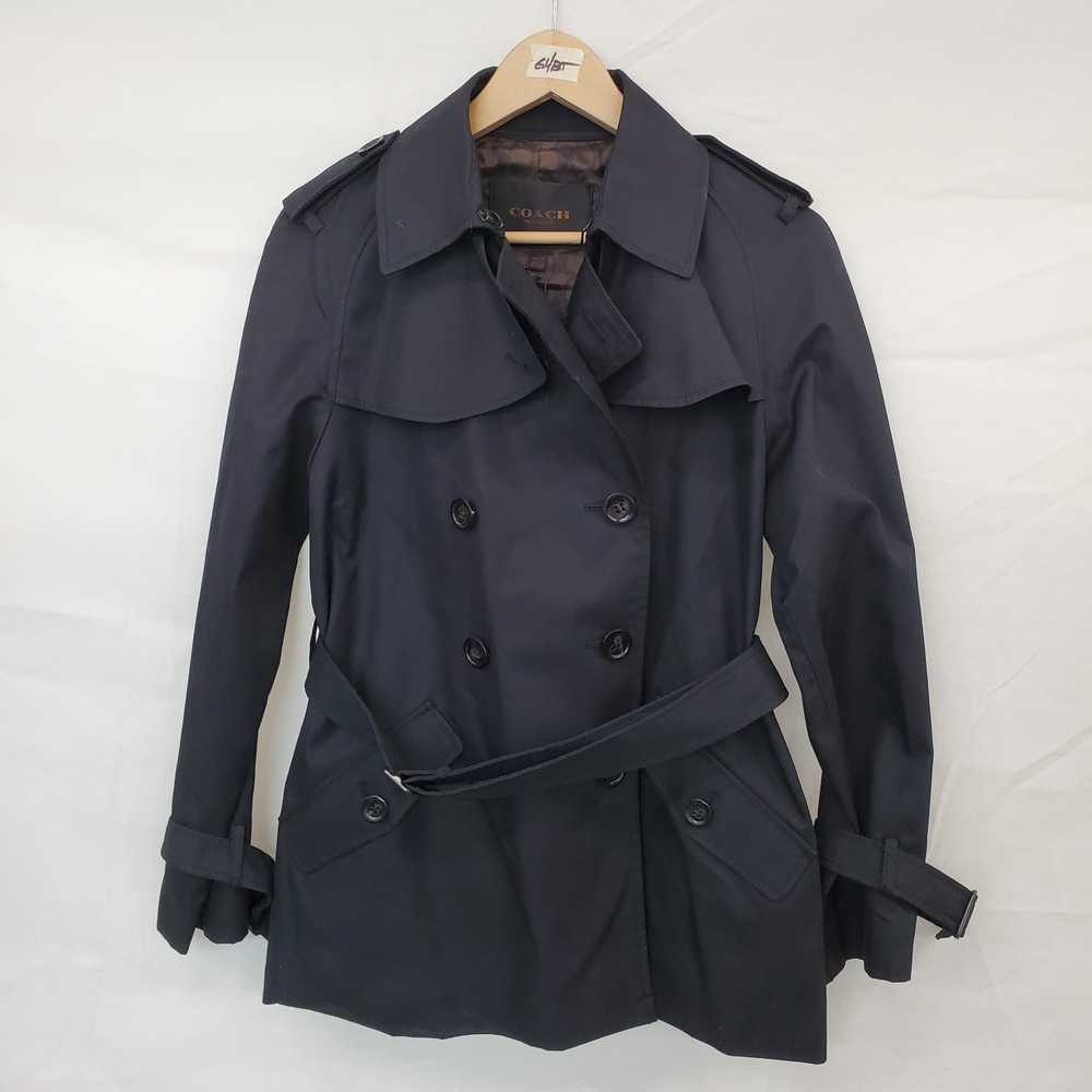 AUTHENTICATED WMNS COACH SOLID SHORT TRENCH COAT … - image 1