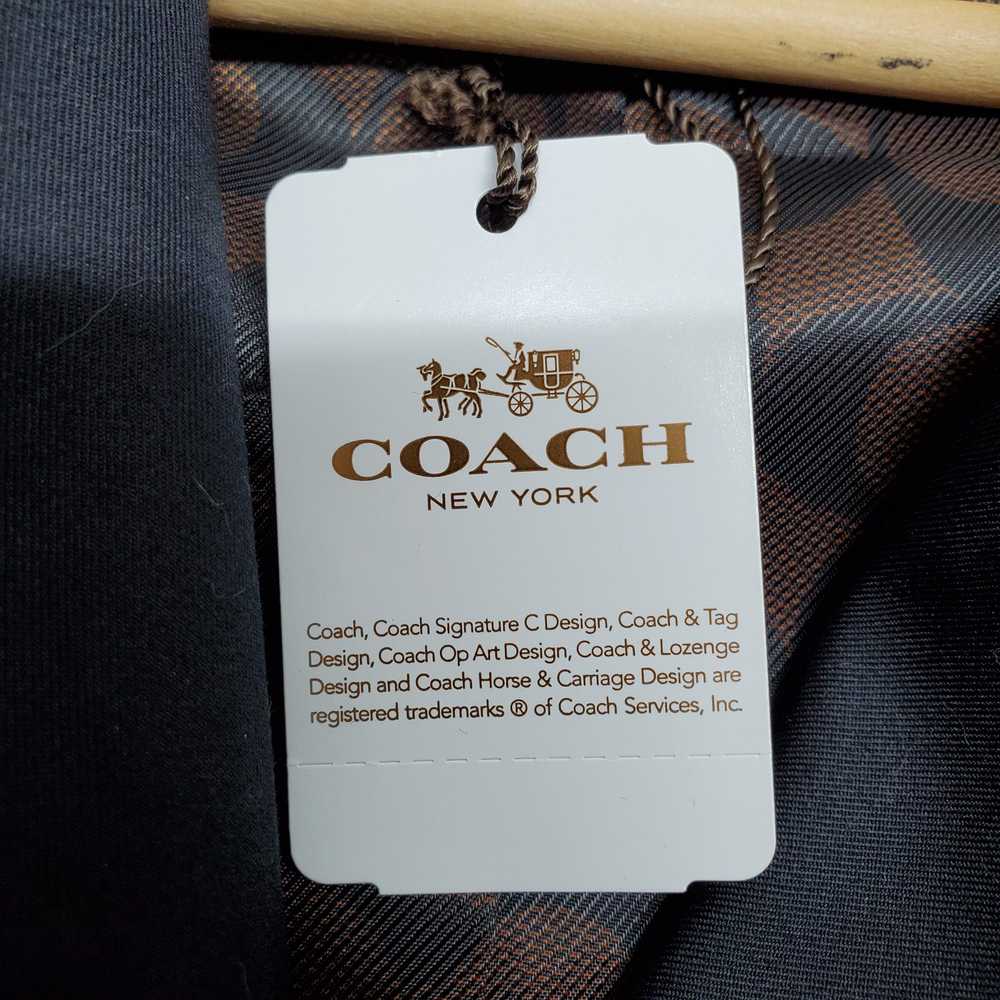 AUTHENTICATED WMNS COACH SOLID SHORT TRENCH COAT … - image 5