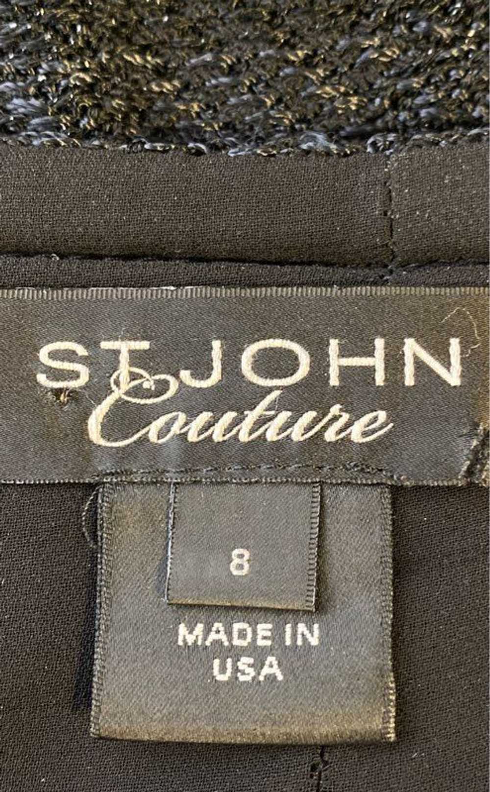 St John Black Pencil Skirt - Size 8 - image 3