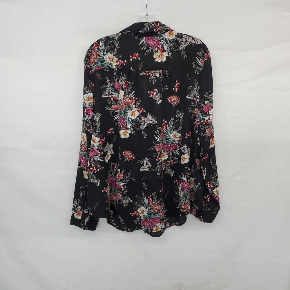 Torrid Madison Black Floral Patterned Shirt WM Si… - image 2