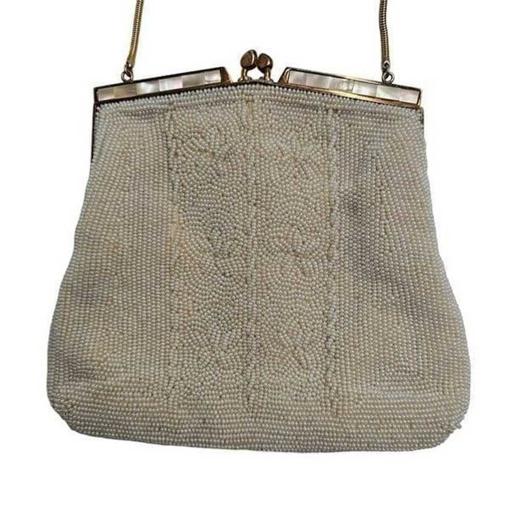 Vintage - Walborg Beaded Mother of Pearl Handbag - image 2