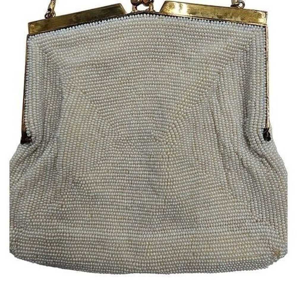 Vintage - Walborg Beaded Mother of Pearl Handbag - image 4