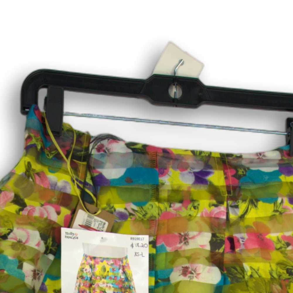 NWT Holly Bracken Womens Yellow Floral Elastic Wa… - image 4