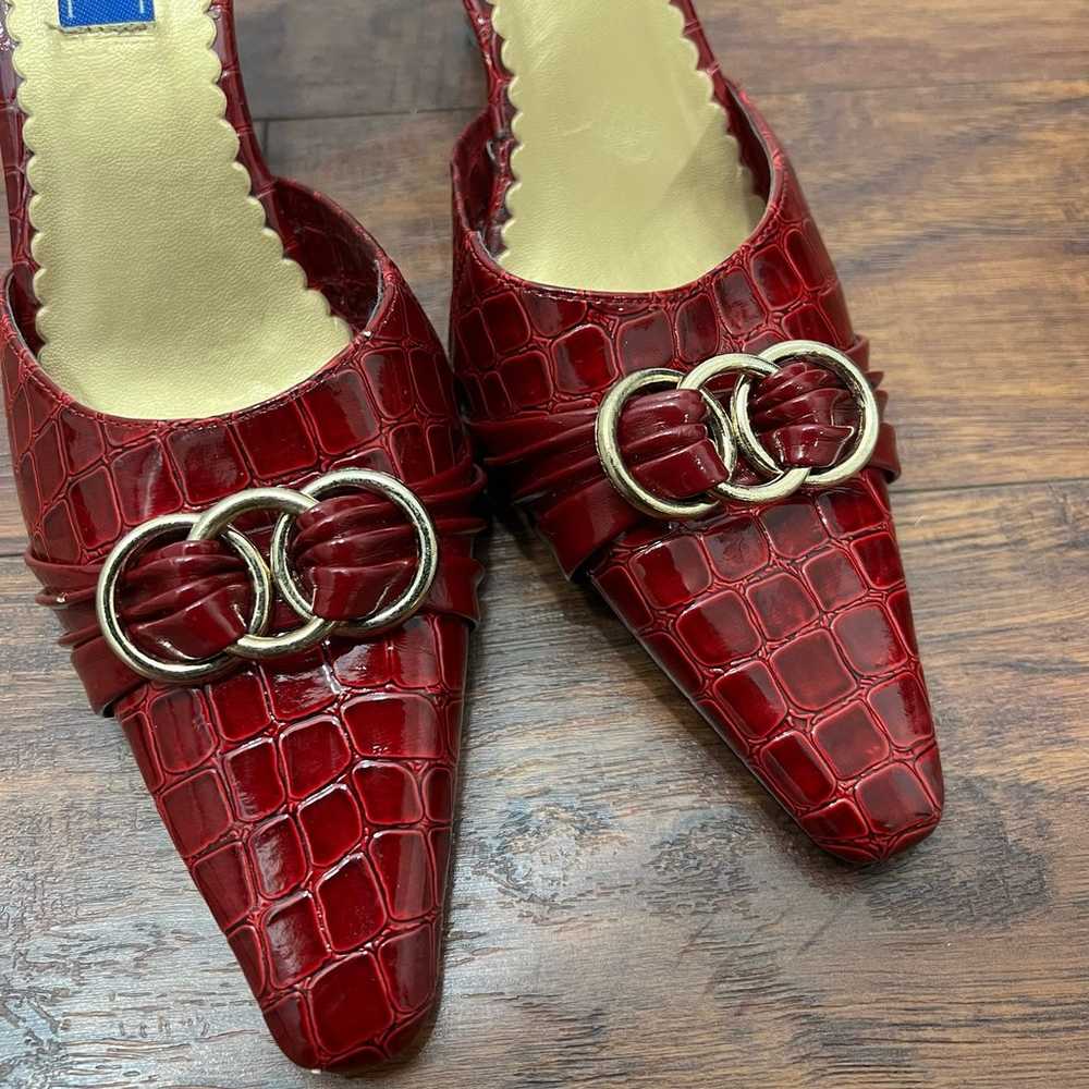 Vintage Jamie Nicole Red Pointed Toe Heels - image 6