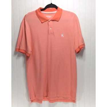 Express EXPRESS Mens Pique Polo Shirt Size L Oran… - image 1