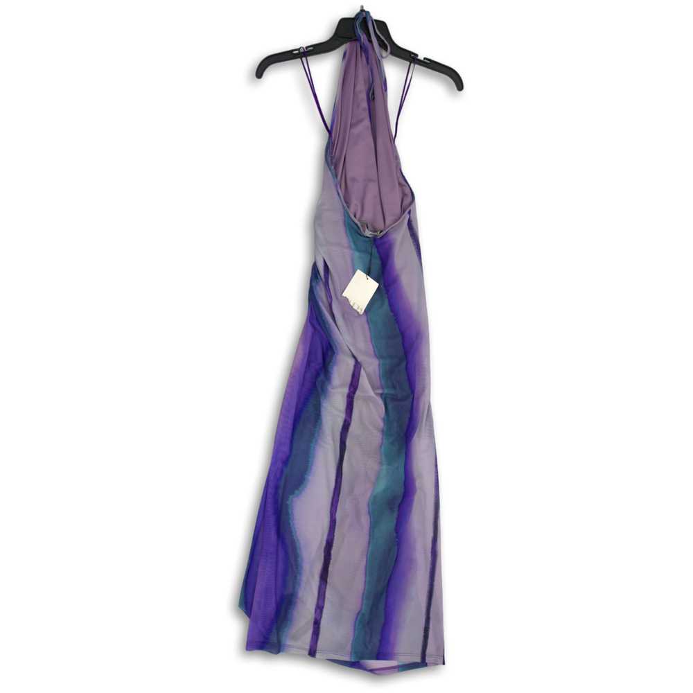 NWT Zara Womens Purple Mesh Halter Neck Sleeveles… - image 2