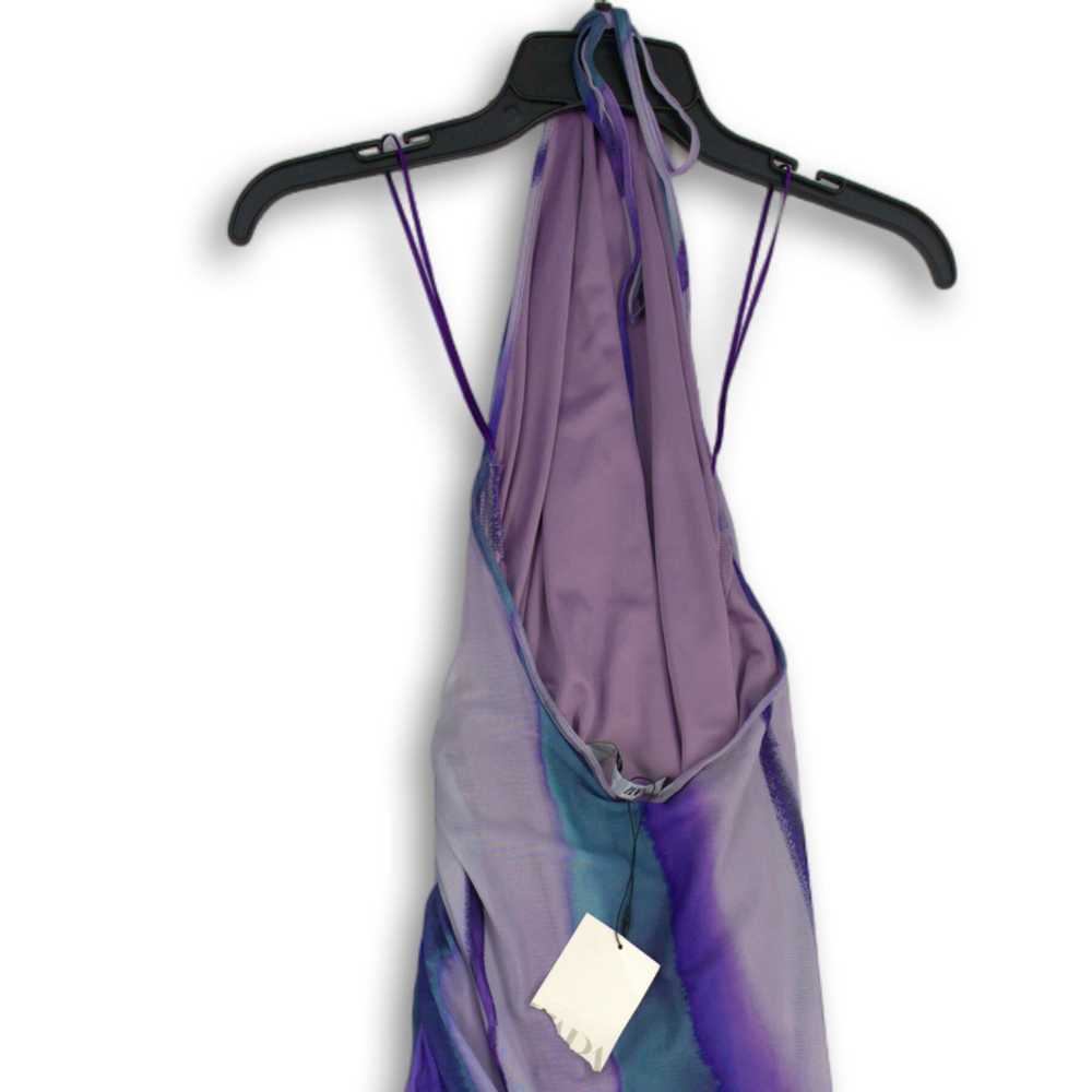 NWT Zara Womens Purple Mesh Halter Neck Sleeveles… - image 4