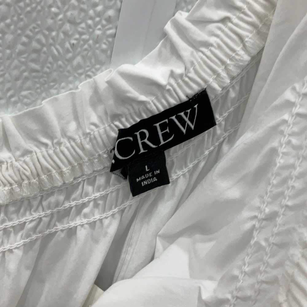 J.CREW J. Crew Womens White Ruffle Neck One Shoul… - image 3