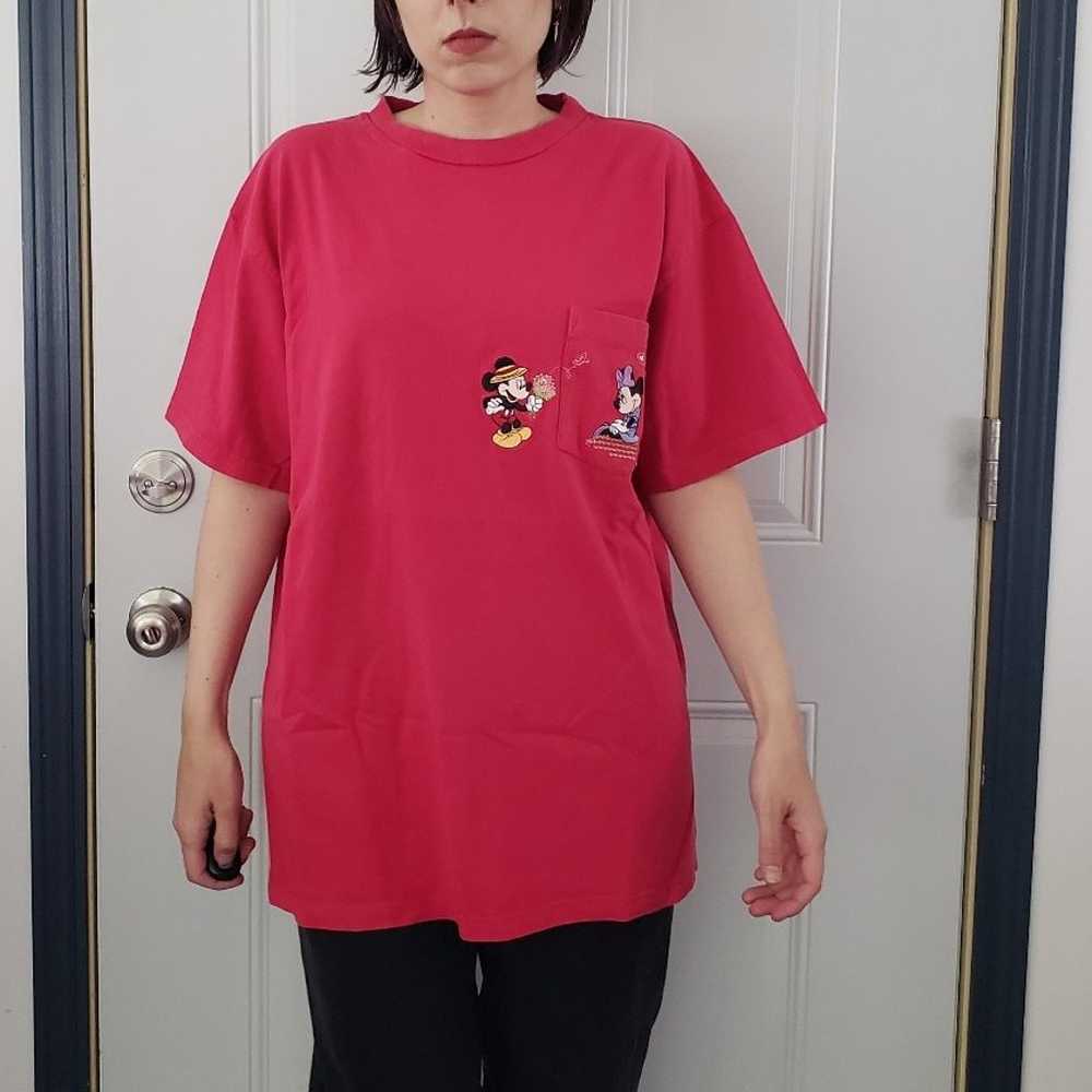 90s/Y2K Disney Store Minnie and Mickey Tee - image 1