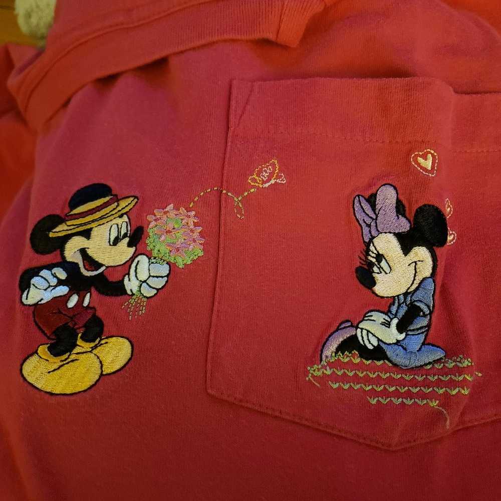 90s/Y2K Disney Store Minnie and Mickey Tee - image 4