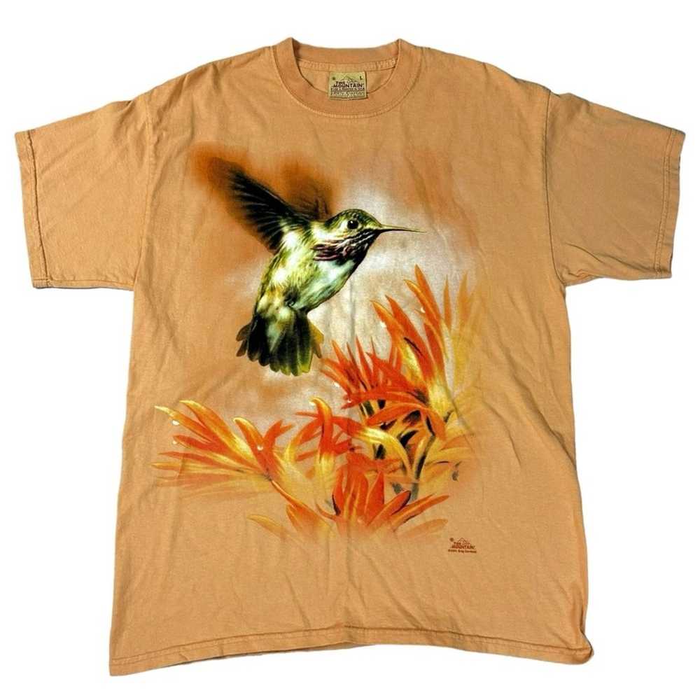 Vintage Y2K The Mountain Peach Tie Dye Hummingbir… - image 1