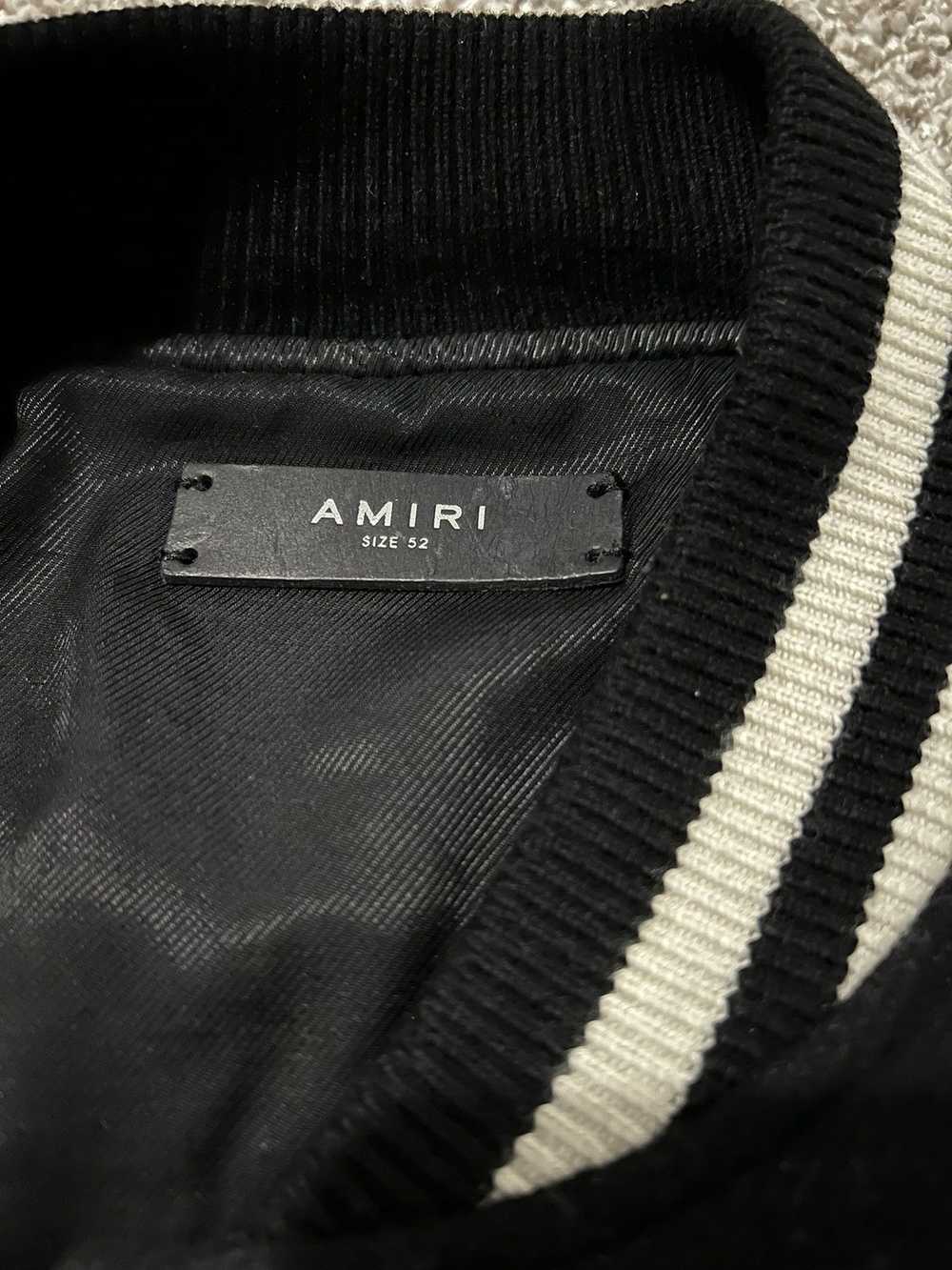 Amiri AMIRI Logo-Appliquéd Wool-Blend/Leather Var… - image 12