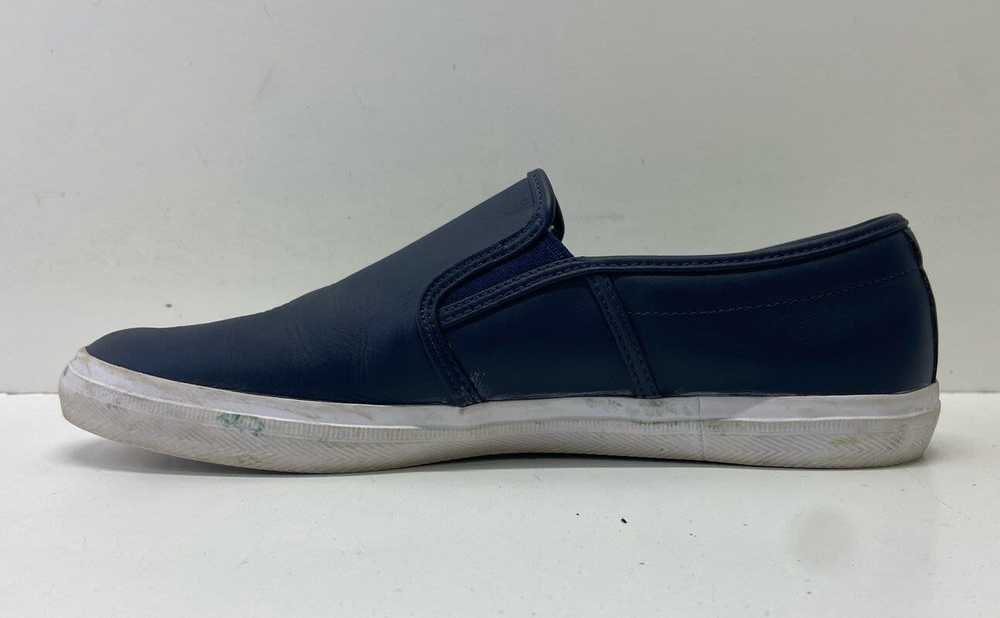 Lacoste Ortholite Men's Navy Blue Leather Slip-On… - image 2