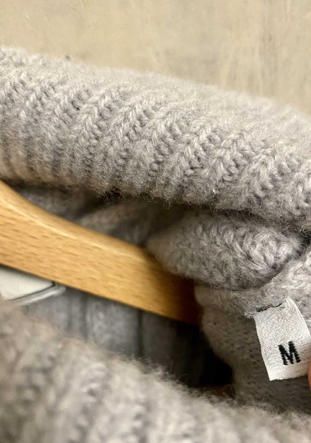 AMI Ami bi textured knit jumper gris wool M - image 4