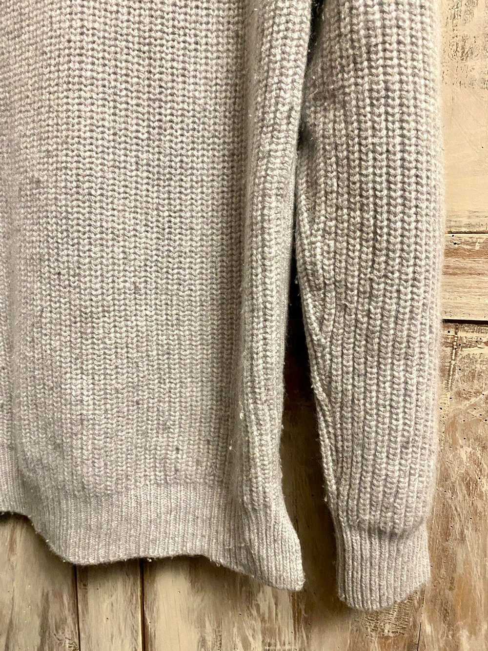AMI Ami bi textured knit jumper gris wool M - image 9