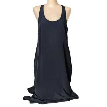 Vintage Y2K Slip Dress Black Sleeveless Maxi Scoo… - image 1