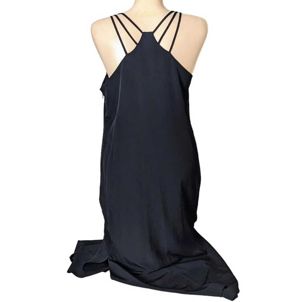 Vintage Y2K Slip Dress Black Sleeveless Maxi Scoo… - image 3