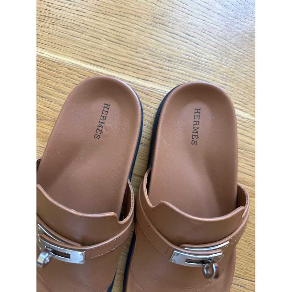 Hermès Empire leather sandal - image 4