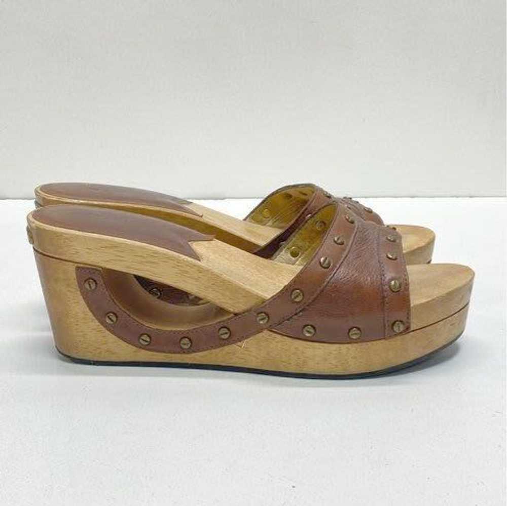 Michael Kors Wooden Cut Out Brown Wedge Heel Wome… - image 1