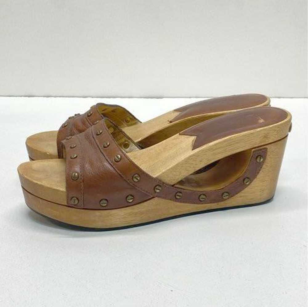 Michael Kors Wooden Cut Out Brown Wedge Heel Wome… - image 2