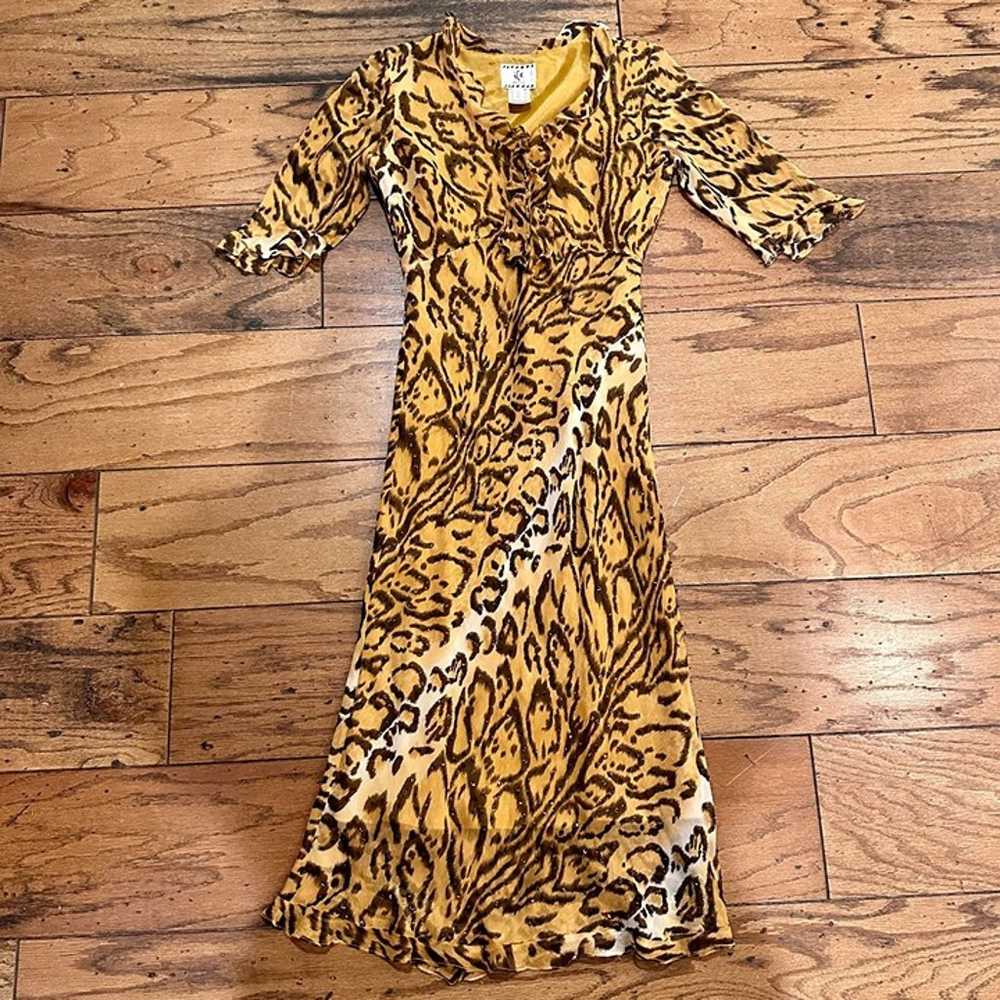 Size: 4P, Woman's Beaded Animal Print Leopard Dre… - image 1