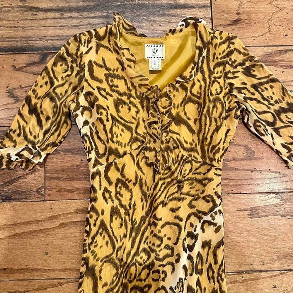 Size: 4P, Woman's Beaded Animal Print Leopard Dre… - image 4