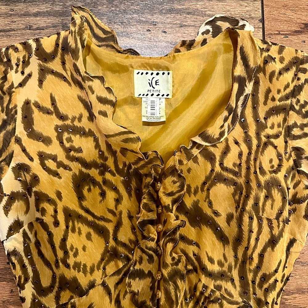 Size: 4P, Woman's Beaded Animal Print Leopard Dre… - image 6