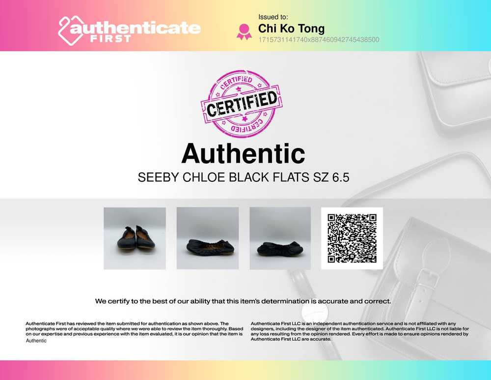 See By Chloé SeeBy Chloe Black flat Flat Women 6.5 - image 9