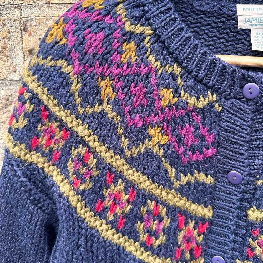 Jamie Scott Knitted Cardigan Sweater - image 5