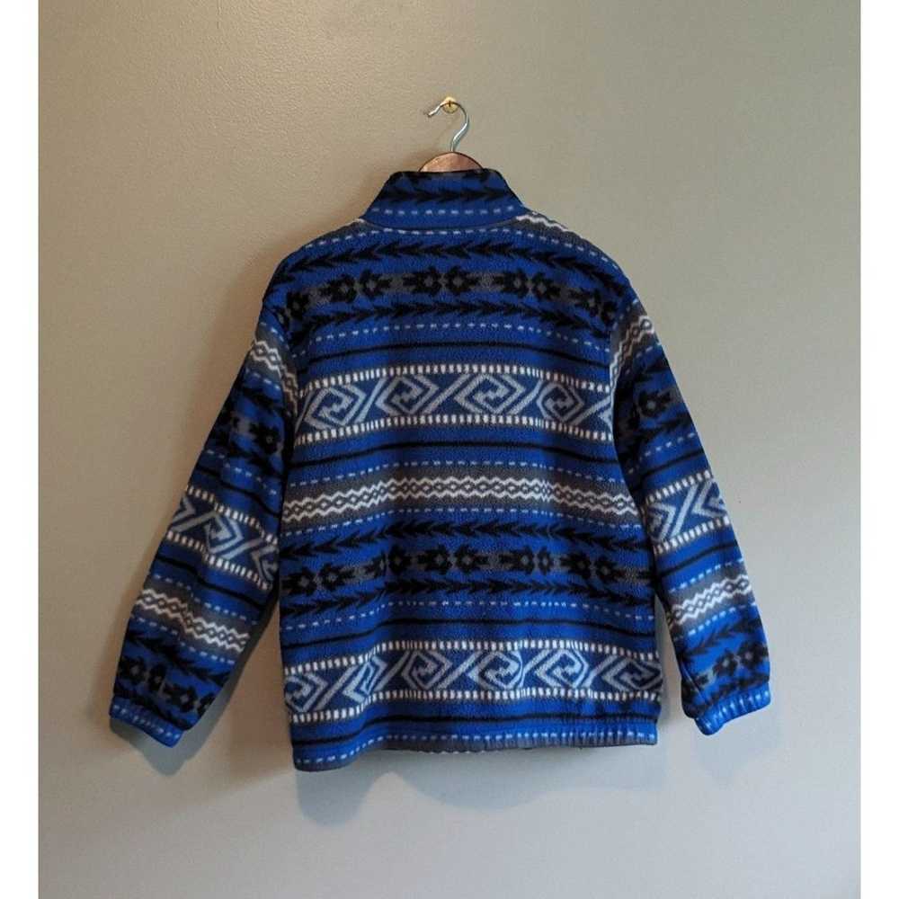 Alfred Dunner Zip Up Vintage Fleece Jacket Aztec … - image 5