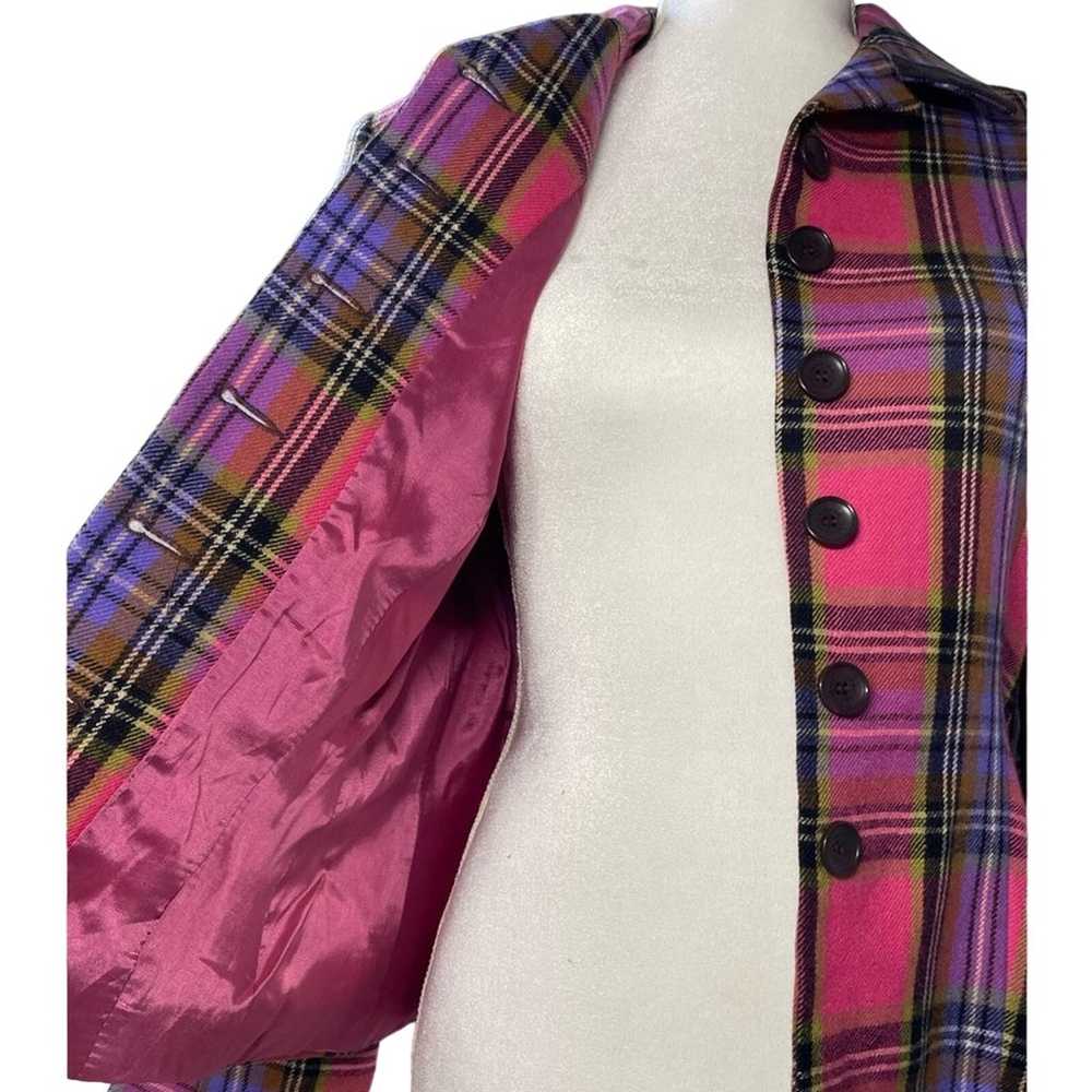 Vertigo Paris | Vintage | 100% Wool | Pink Plaid … - image 4