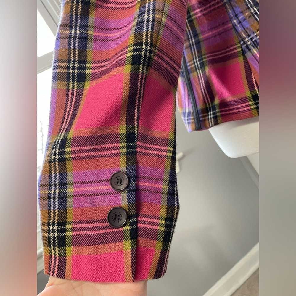 Vertigo Paris | Vintage | 100% Wool | Pink Plaid … - image 9