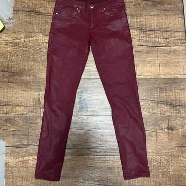 Vintage burgundy maroon red juicy couture pants je