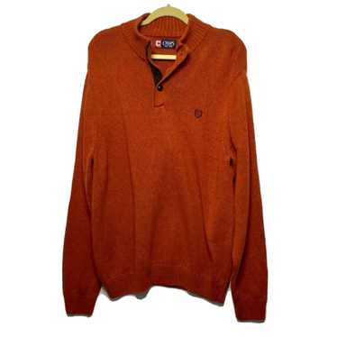 Chaps CHAPS Men’s Large Pullover Knit Orange Brow… - image 1