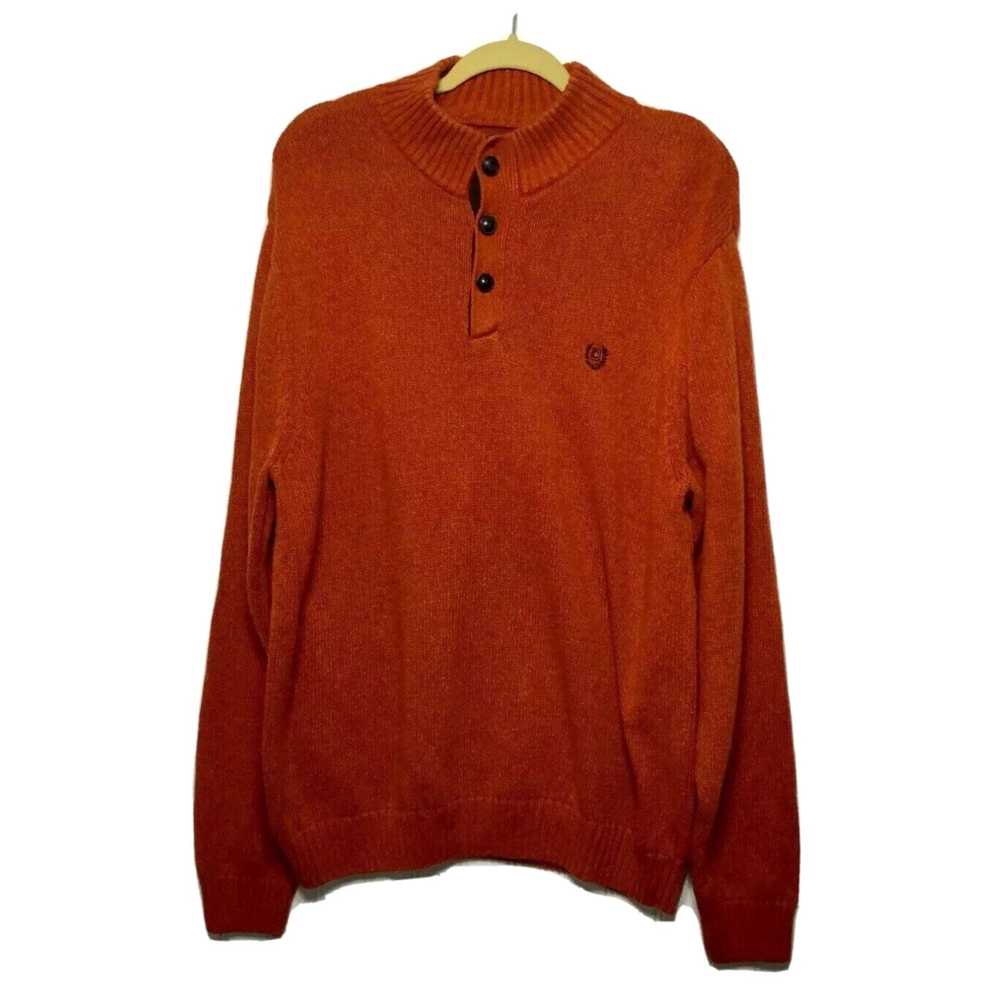 Chaps CHAPS Men’s Large Pullover Knit Orange Brow… - image 2