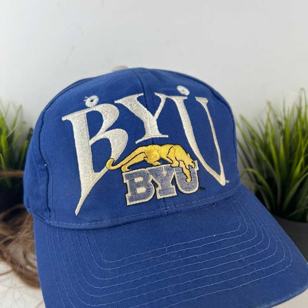 Vintage BYU Cougars The Game 90’s Hat snapback NC… - image 10