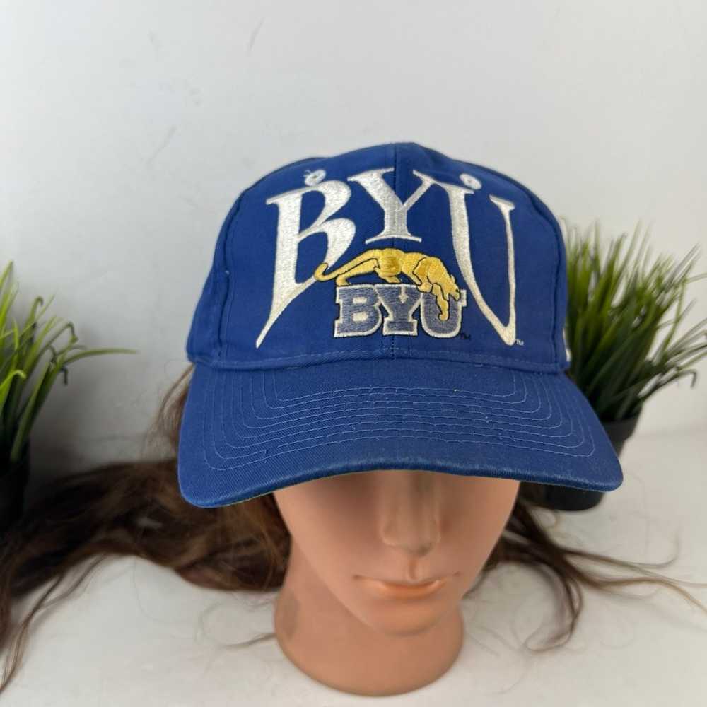 Vintage BYU Cougars The Game 90’s Hat snapback NC… - image 2