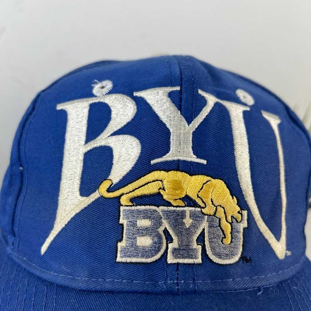 Vintage BYU Cougars The Game 90’s Hat snapback NC… - image 3